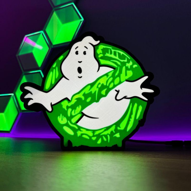 Ghostbusters inspired LED Light Box