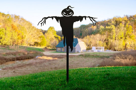 Scarecrow Yard Stake | Halloween Decor | Spooky Yard Art | Outdoor Halloween Decor | Scarecrow Decor | Fall Scarecrow