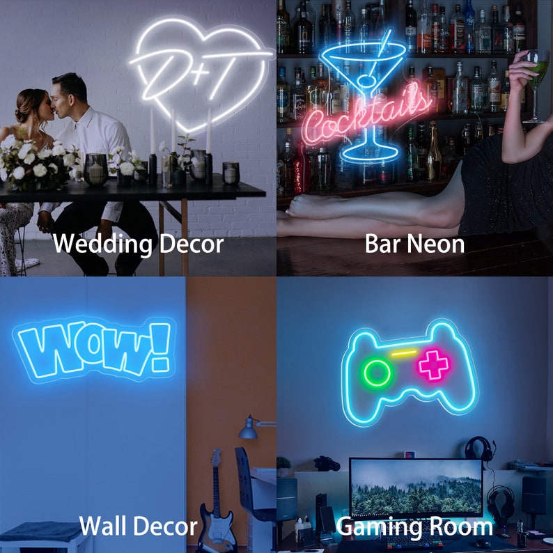 Monopoly Neon Sign, The Uncle Devil With Gun Neon Light Wall Art, UV Print Acrylic Led Neon Sign