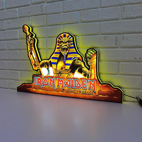 Iron Maiden Legacy of the Beast Pinball Topper LED Lightbox Élevez votre jeu