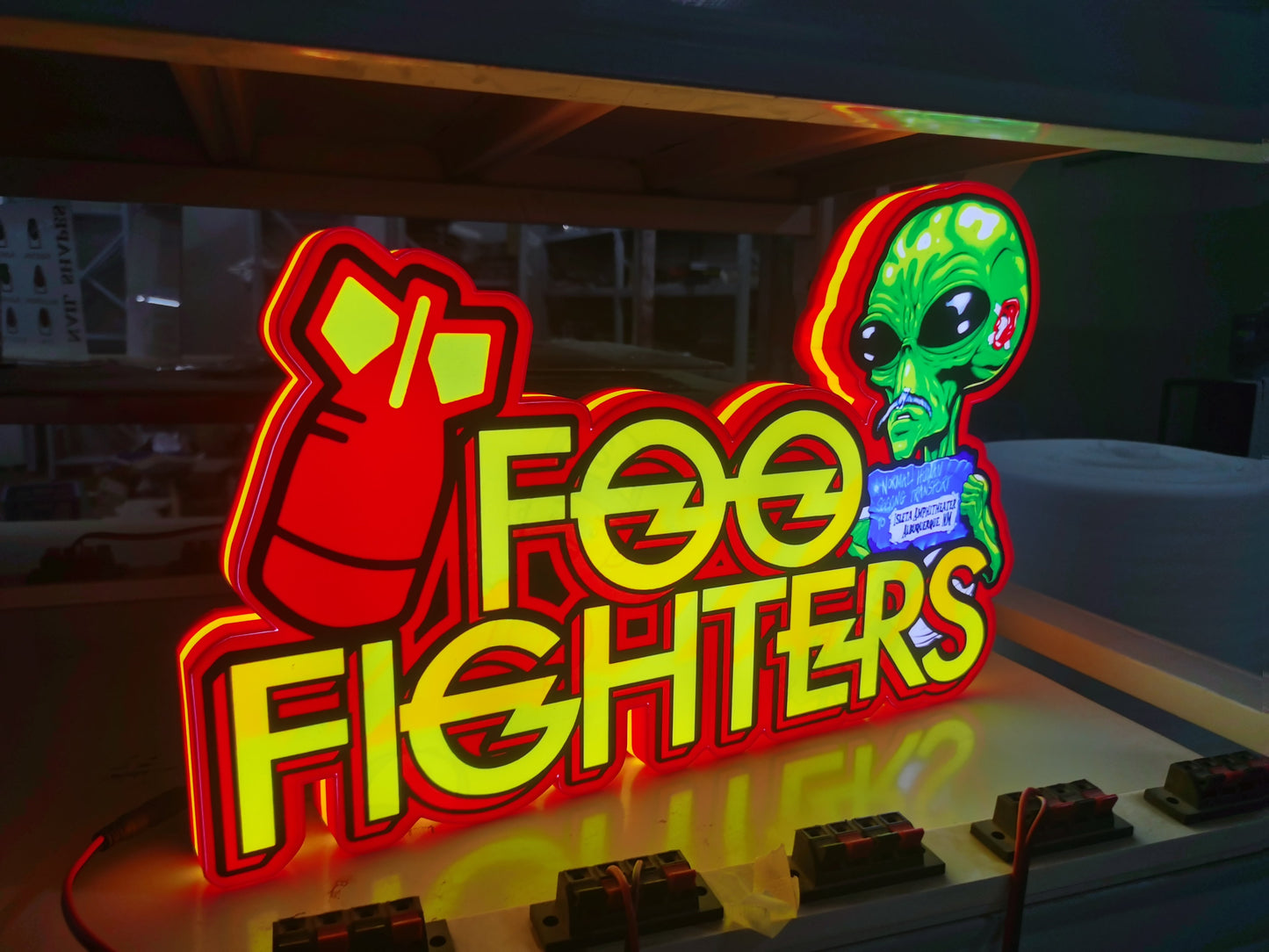 Custom Made Foo Fighters Pinball Topper LED Light Box, For Rock 'n' Roll  Fans, Pinball Arcade Decor, Gameroom Decor