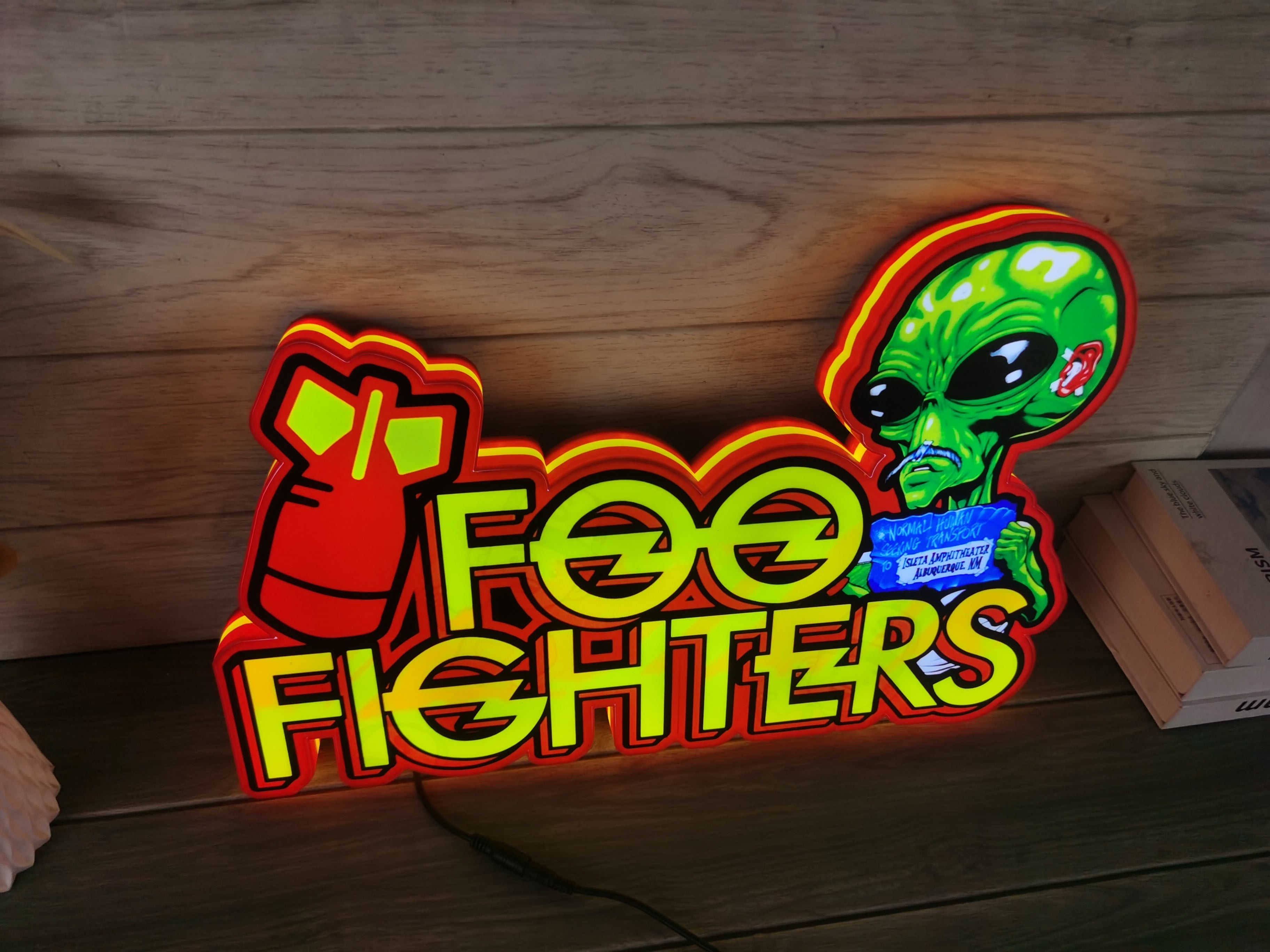 Custom Made Foo Fighters Pinball Topper LED Light Box, For Rock 'n' Roll  Fans, Pinball Arcade Decor, Gameroom Decor