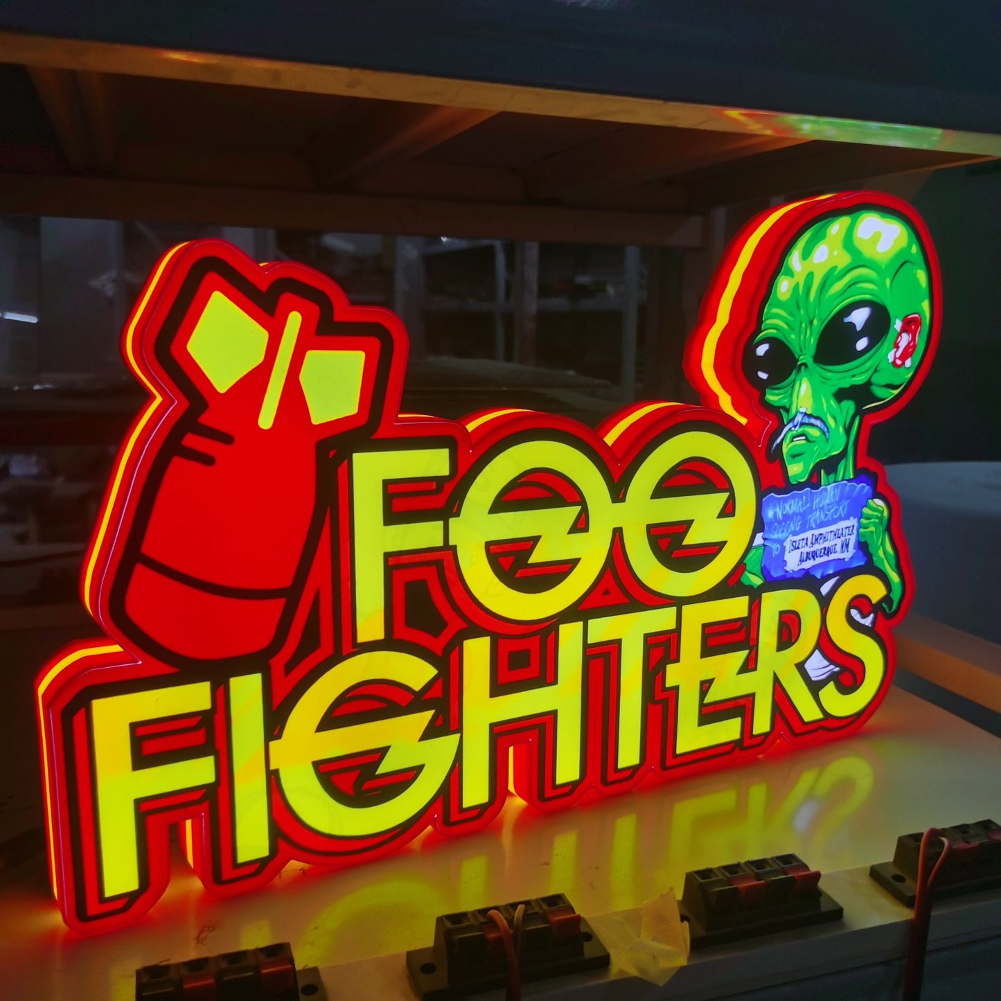 Custom Made Foo Fighters Pinball Topper LED Light Box, For Rock 'n' Roll  Fans, Pinball Arcade Decor, Gameroom Decor