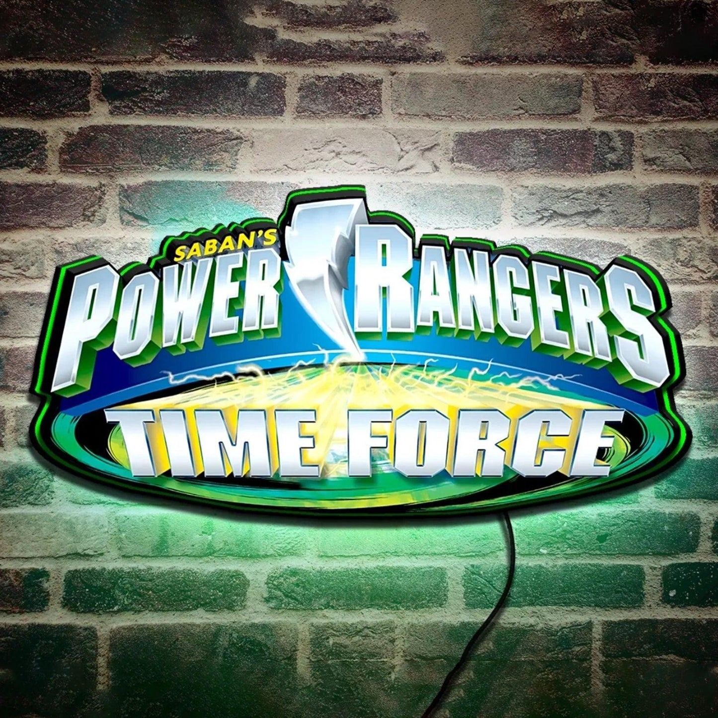 Mighty Morphin Power Rangers 3D Printed LED Lightbox Sign Wall Art