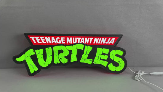 TMNT Teenage Mutant Ninja Turtle Led Sign 3D Light Box Fully Dimmable & Powered by USB