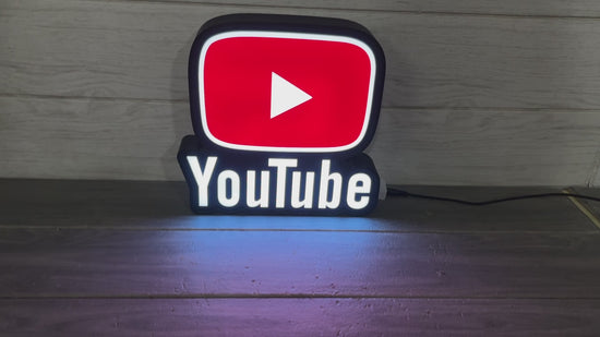 Youtube Led LightBox signe lampe décoration de salle