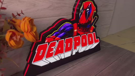 Boîte lumineuse LED Deadpool Pinball Top personnalisée - Améliorez votre expérience de jeu !