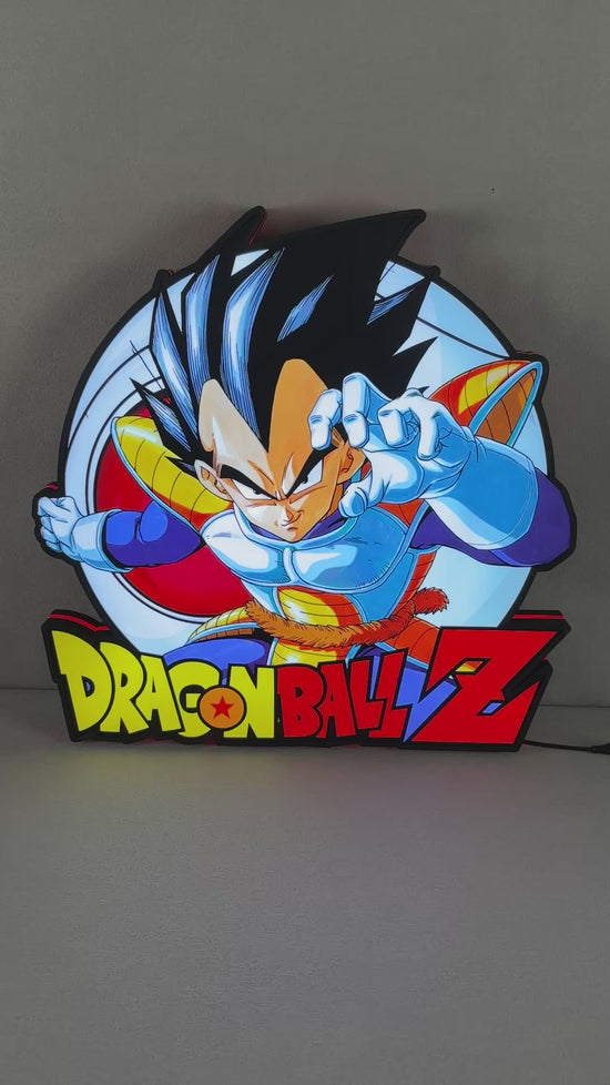 Dragonball Z 3D printed LED light box, USB powered, with dimming Man Cave