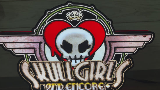 Skullgirls 2nd Encore Game Logo Lightbox LED signe personnalisé pour la décoration