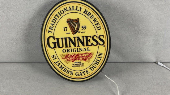 Guinness 3D printed lightbox logo led light box Bar Sign