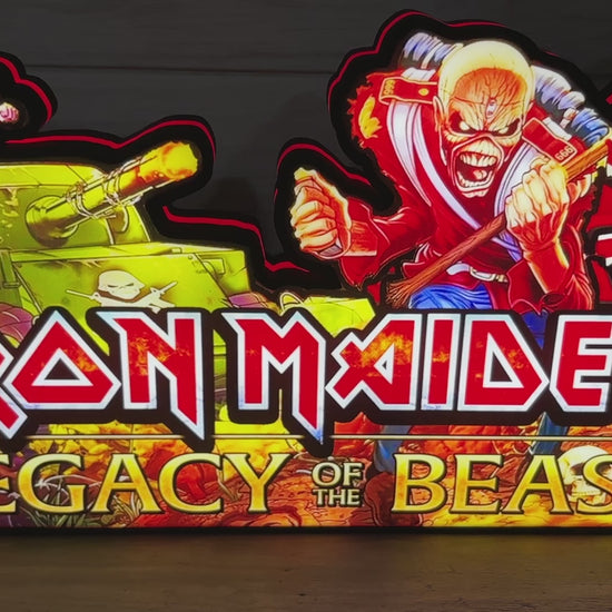 iron maiden pinball topper