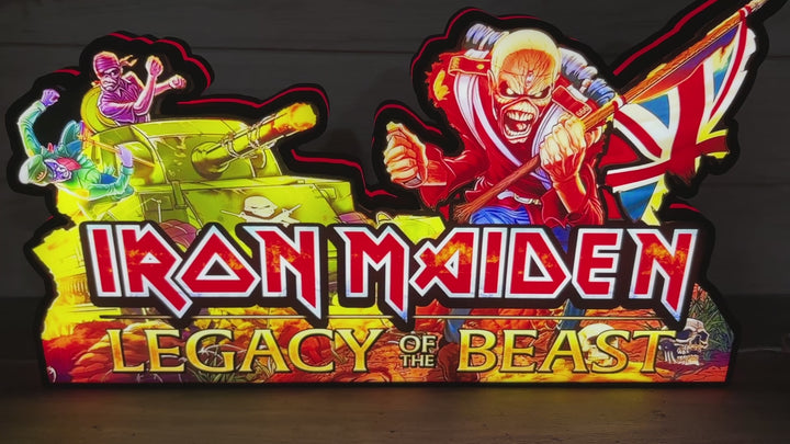 iron maiden pinball topper