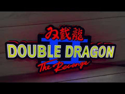 Veilleuse LED avec Logo Double Dragon II The Revenge personnalisé, impression 3D, boîte à lumière de bureau, signes RGB