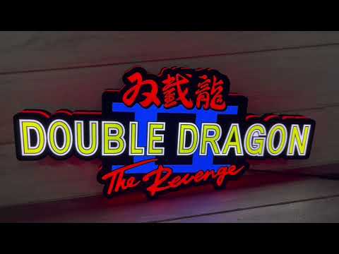 Custom Double Dragon II The Revenge Logo LED Nightlight 3D Print Desktop Lightbox Signs RGB