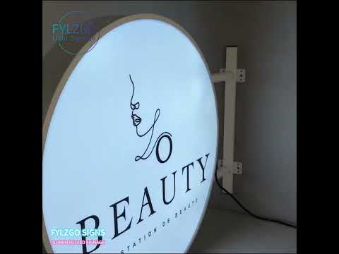 Custom Double Sided Outdoor Round Light Box Sign - Perfect For Any Business