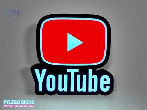 Youtube Led LightBox Sign Lamp Room Decoration