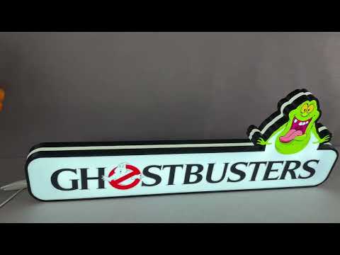 Ghostbusters Pinball Topper Lightbox with Ghostly LED, Pinball Arcade Decor, Perfect for Game Room or Pinball Machine