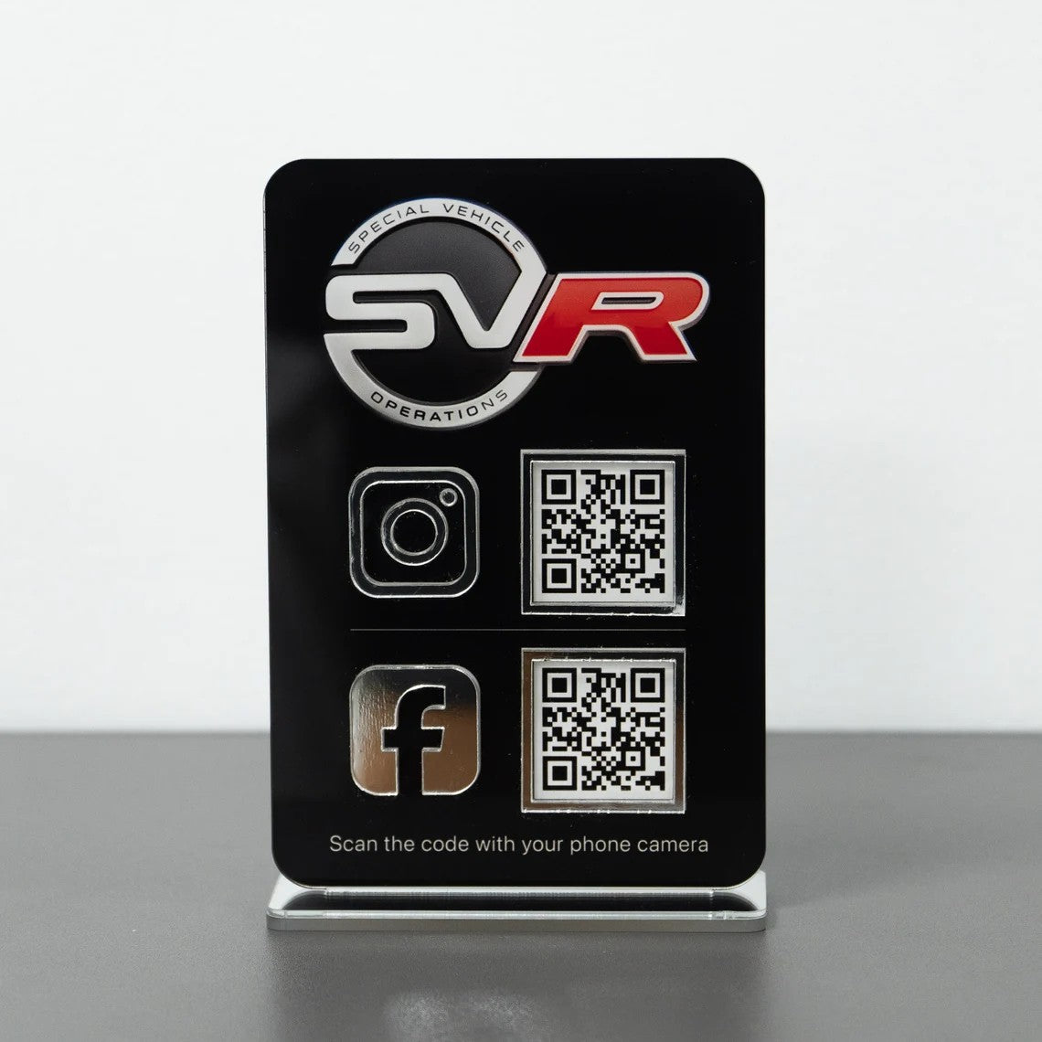 Mini signe de code qr, signe de code QR médias sociaux, signe d’affichage de code QR acrylique, signe de code QR personnalisé, signe de méthode de paiement, signe de logo personnalisé