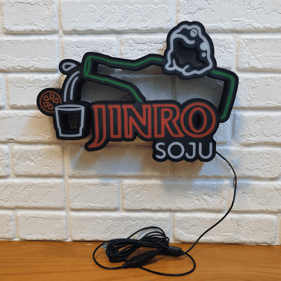 Jinro SoJu Sign, Pub Beer Signs, Home Bar Party Decor, Basement Bar Light - FYLZGO Signs