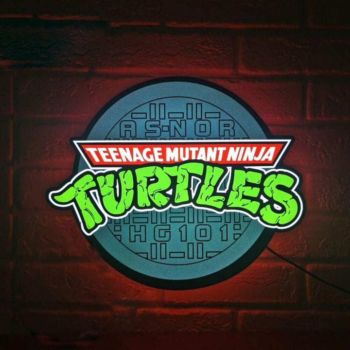 TMNT Teenage Mutant Ninja Turtles Fan Art 3D Lightbox Fully Dimmable USB Power Supply - FYLZGO Signs