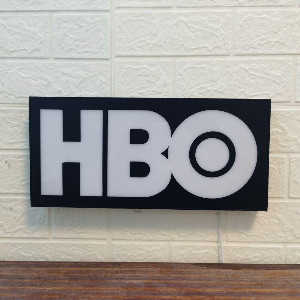 HBO Logo LED Lightbox Fully Dimmable & Powered by USB - FYLZGO Signs