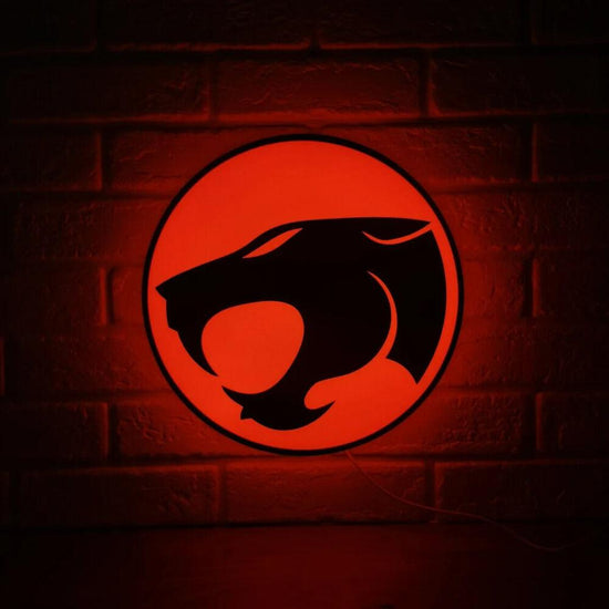 Vintage Thundercats LED Sign 3D Printed, USB Powered and Fully Dimmable - FYLZGO Signs