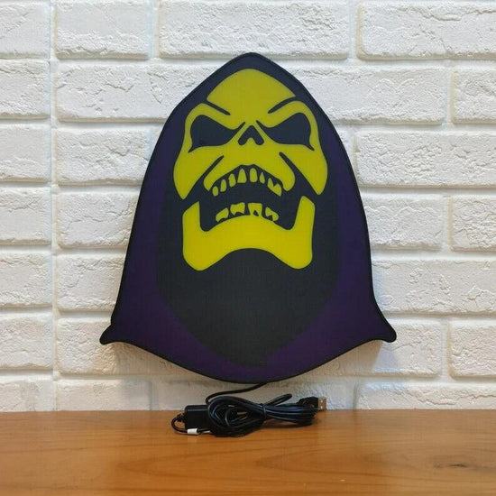 MOTU Skeletor LED Sign He-Man and The Masters Of The Universe Made by 3D Printer - FYLZGO Signs