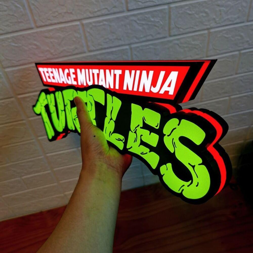 (TMNT) Teenage Mutant Ninja Turtle led sign 3D light box Fully Dimmable ...