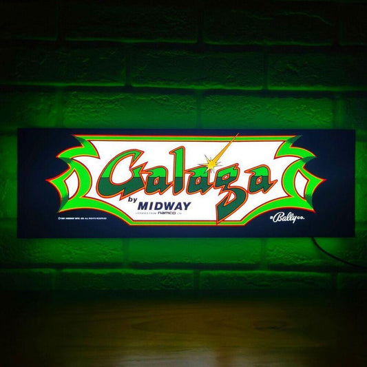 Galaga Vintage 3D Printed LED Lightbox Sign Wall Art Decorative Fan Cave - FYLZGO Signs