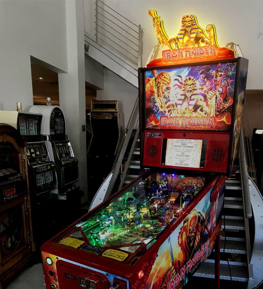 Iron Maiden Legacy of the Beast Pinball Topper LED Lightbox, Arcade Game Led Lightbox, Perfect for Game Room or Pinball Machine