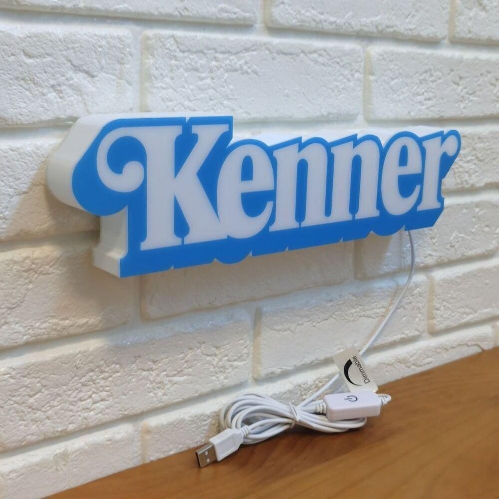 Kenner Logo LED Lightbox, Made by 3D Printer, USB Powered and Full Dimmable - FYLZGO Signs