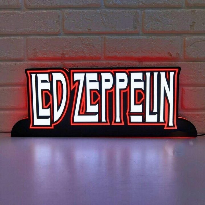 Led Zeppelin LED Light Box Rock your space Dimmable & powered by USB - FYLZGO Signs