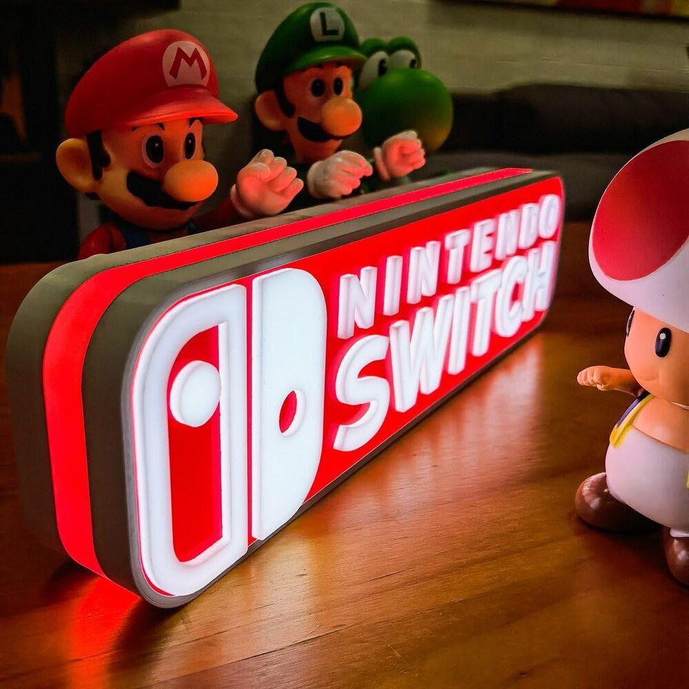 Nintendo Switch Logo 3D Printed LED Lightbox Sign Wall Art fan cave - FYLZGO Signs