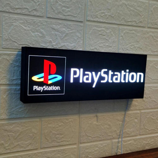 PlayStation Classic Logo Men's Cave Light PlayStation Logo for Game Room Decor 3D Lightbox - FYLZGO Signs