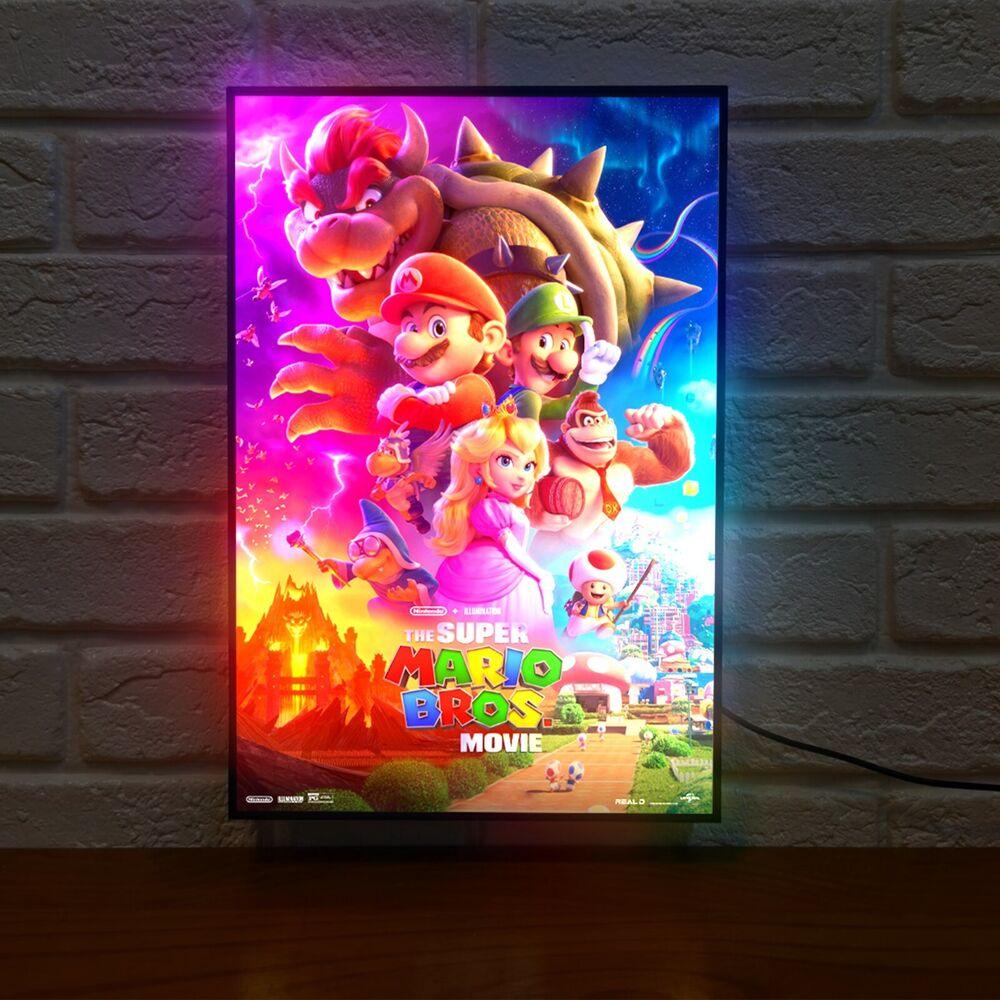 Super Mario Bros. Movie Poster LED Light Box Bring blockbuster adventures to your space - FYLZGO Signs