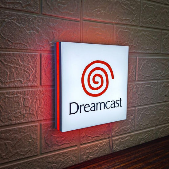 Dreamcast Logo LED Sign Sega Console 3D Printed Light Sign - FYLZGO Signs