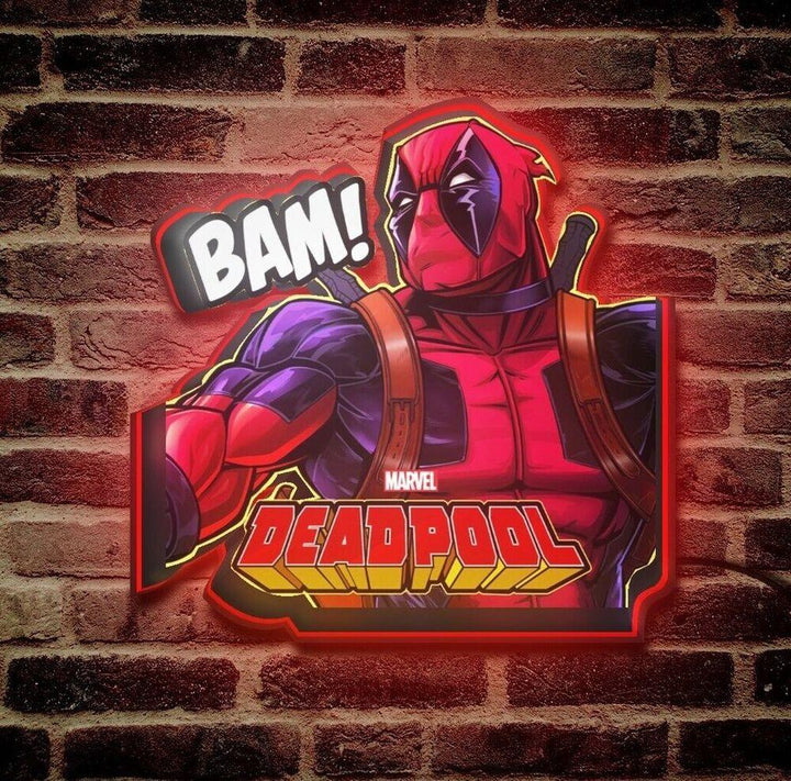 Custom Deadpool Pinball Top LED Light Box Enhance your gaming experience - FYLZGO Signs