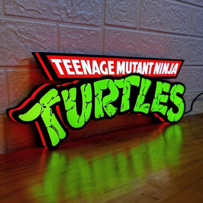 TMNT Teenage Mutant Ninja Turtle led sign 3D light box Fully Dimmable & Powered by USB - FYLZGO Signs