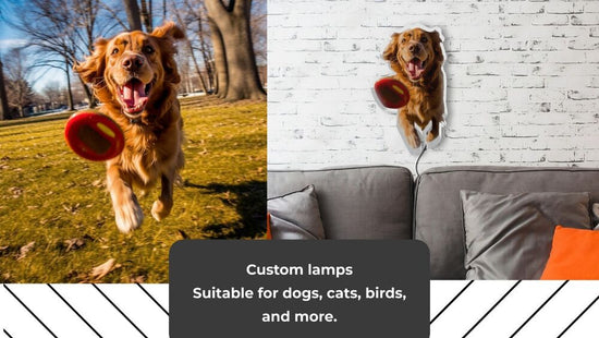 Personalized 3D Printed LED Lamps - Capture Your Beloved Pet in a Stunning Light