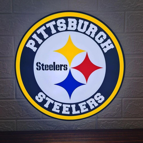 Pittsburgh Steelers LED Lamp Perfect for Any Fan Cave or Game Room - FYLZGO Signs