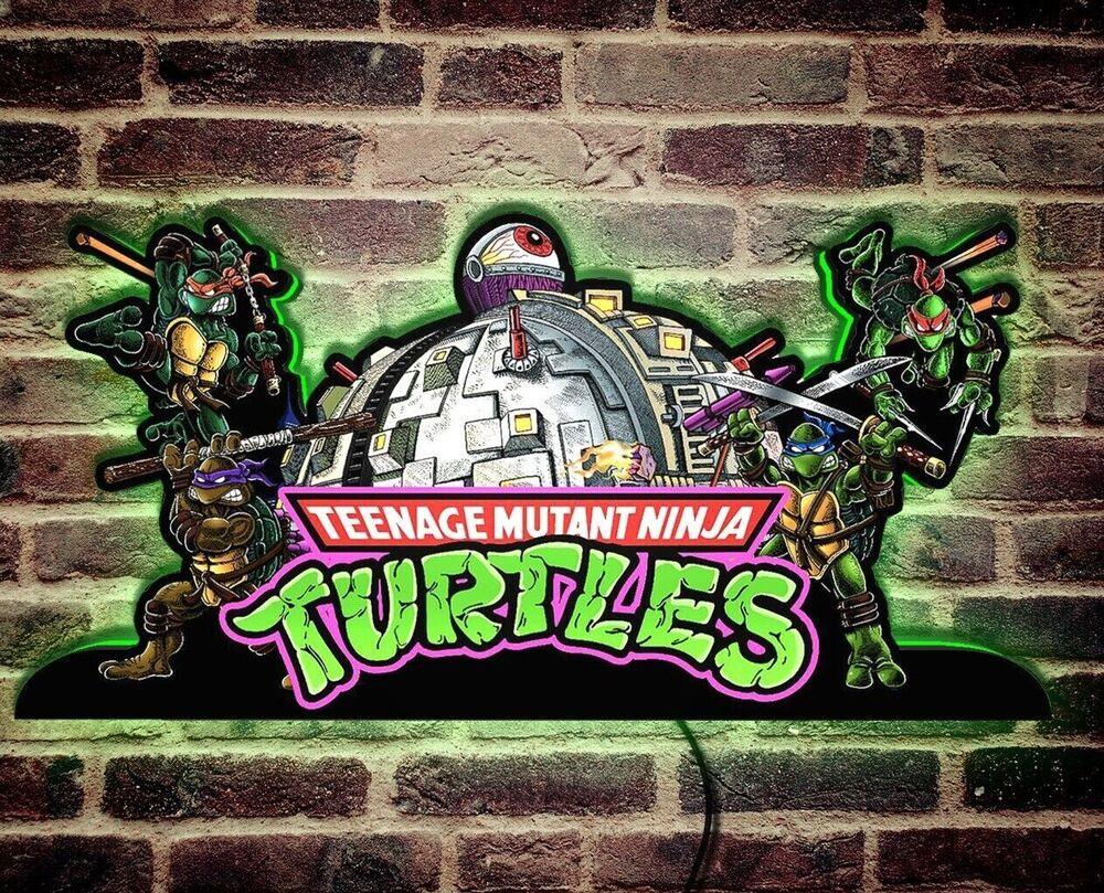 TMNT Ninja Turtles Pinball Top LED Light Box Fully Dimmable - FYLZGO Signs