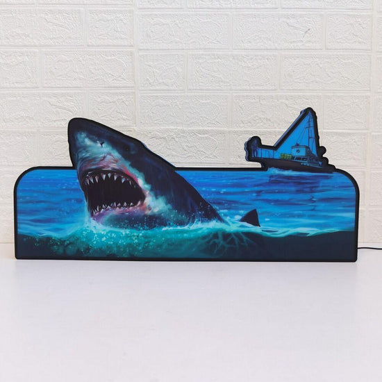 EXCLUSIVE JAWS PINBALL TOPPER LED USB DIMMEABLE 
 Rare Collectible