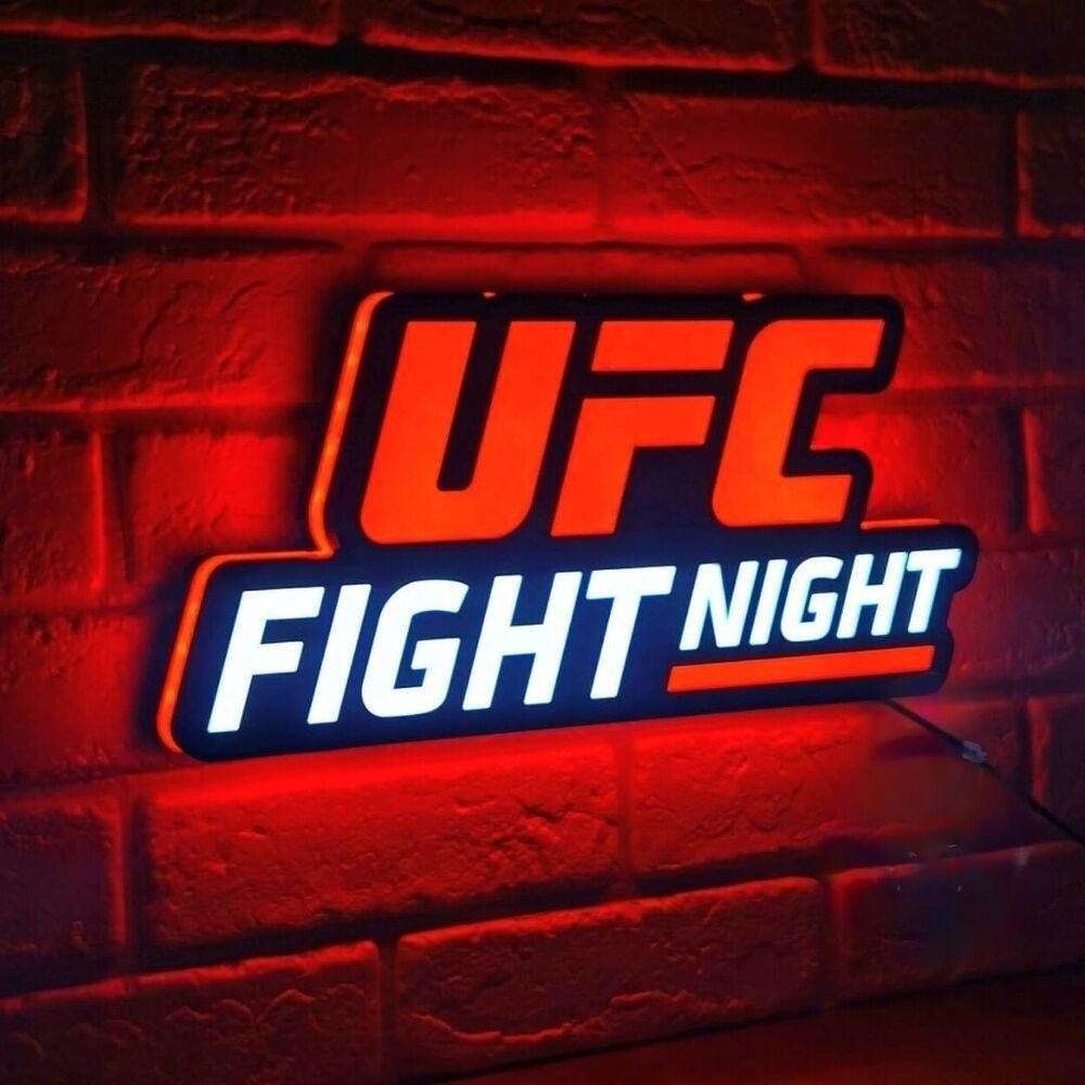 UFC Fight Night Tonight 3D Lightbox Fully Dimmable USB Power Supply with Dimmer - FYLZGO Signs