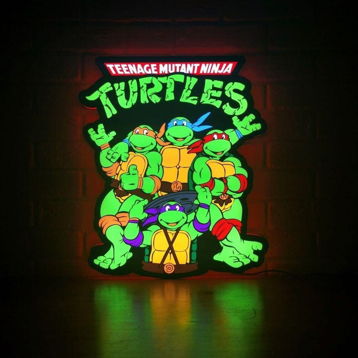 TMNT Teenage Mutant Ninja Turtle Fan arts 3D Light box Fully Dimmable & Powered by USB - FYLZGO Signs