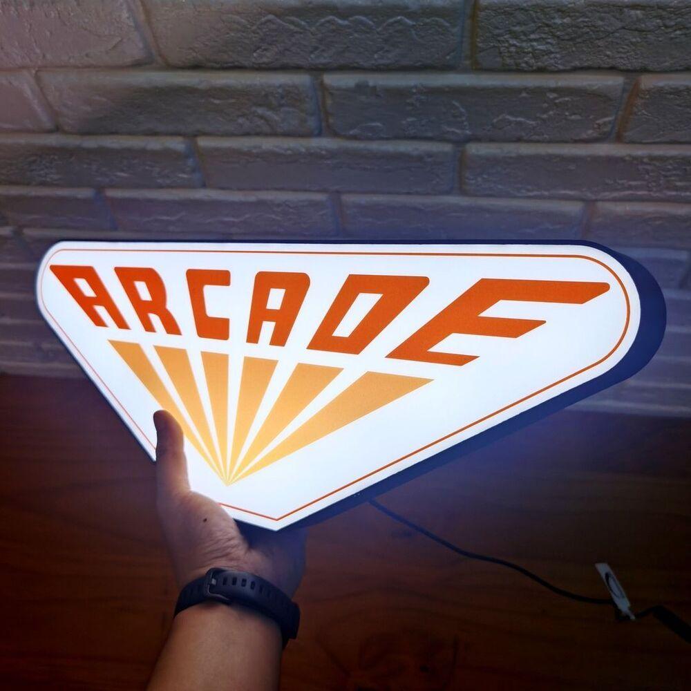 Palace Arcade Stranger Things 3D Printed LED Lightbox Sign Decor fan cave - FYLZGO Signs