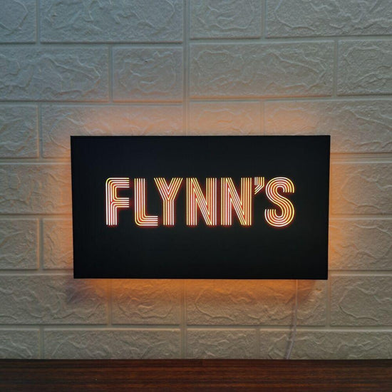 Flynn's Arcade LED Lightbox USB Powered & Dimmable Perfect for Gaming Room - FYLZGO Signs