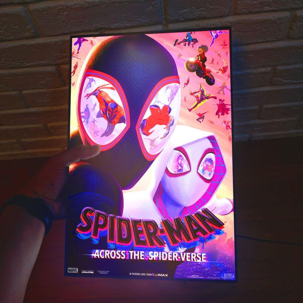 Spider-Man: Into the Spider-Verse Movie Poster LED Light Box USB Powered - FYLZGO Signs