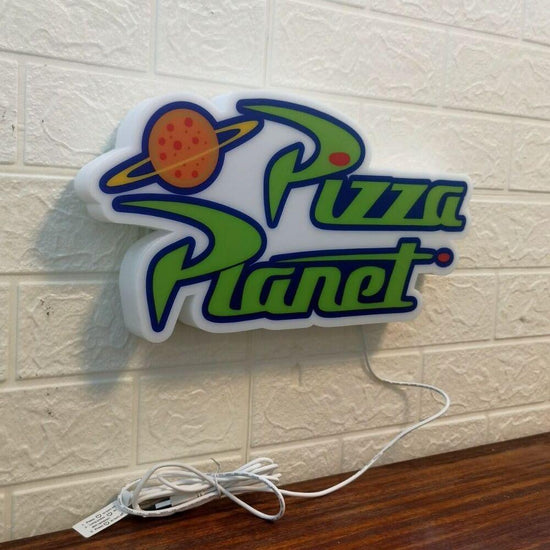 Pizza Planet Toy Story 3D Printed LED Lightbox Sign Wall Art Decor fan cave - FYLZGO Signs