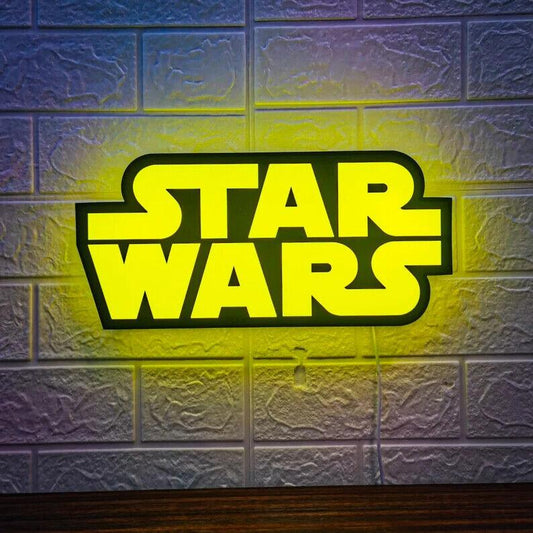 Star Wars Legends 3D LED Sign Lighting Collection Handmade, Man Cave R2D2 - FYLZGO Signs