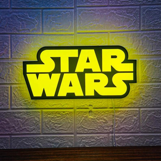 Star Wars Legends 3D LED Sign Lighting Collection Handmade, Man Cave R2D2 - FYLZGO Signs